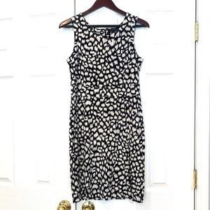 BCBGMaxazaria Black White Sleeveless Dress Sz S